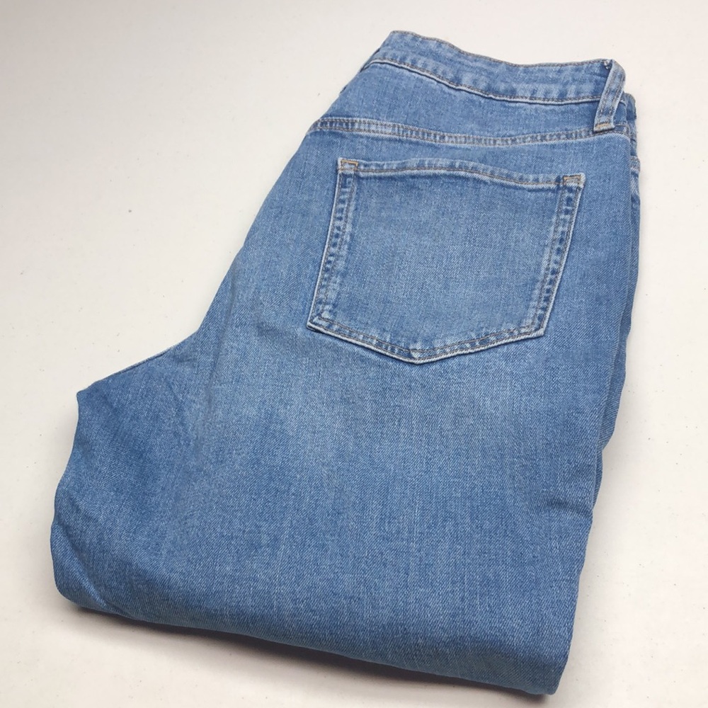 DISTRESS OLD NAVY HIGH-RISE O.G. STRAIGHT JEANS 12/31x27 ⭐